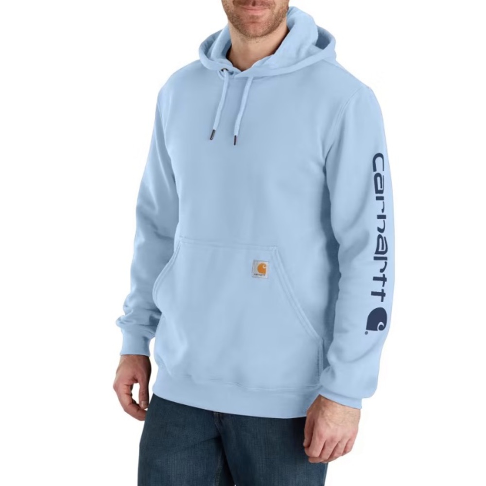 Carhartt light blue pullover hoodie